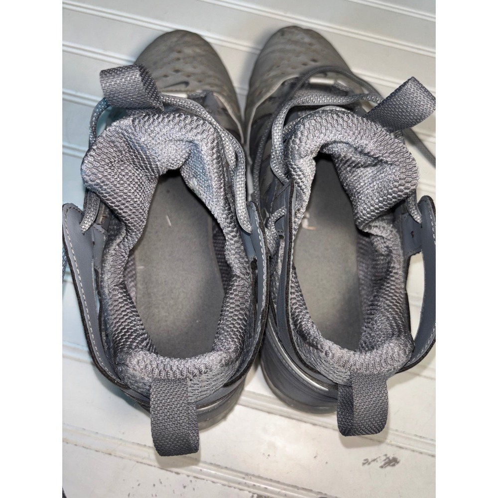 Nike Alpha Huarache Keystone Mid Baseball Cleats Grey Silver Mens 11.5 - Picture 5 of 8